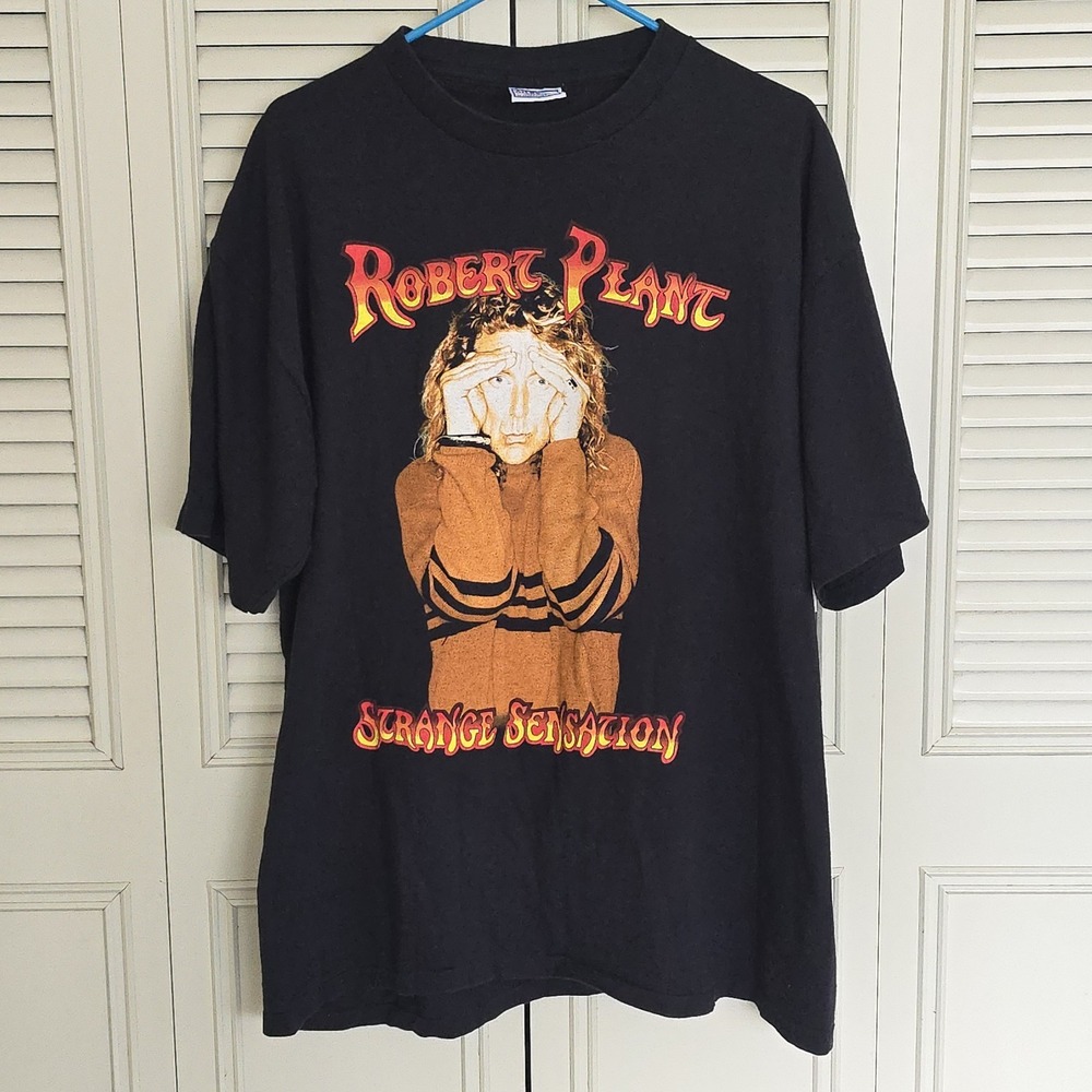 Vintage 2001 Robert Plant Strange Sensation Tour T Shirt XL Led Zeppelin
